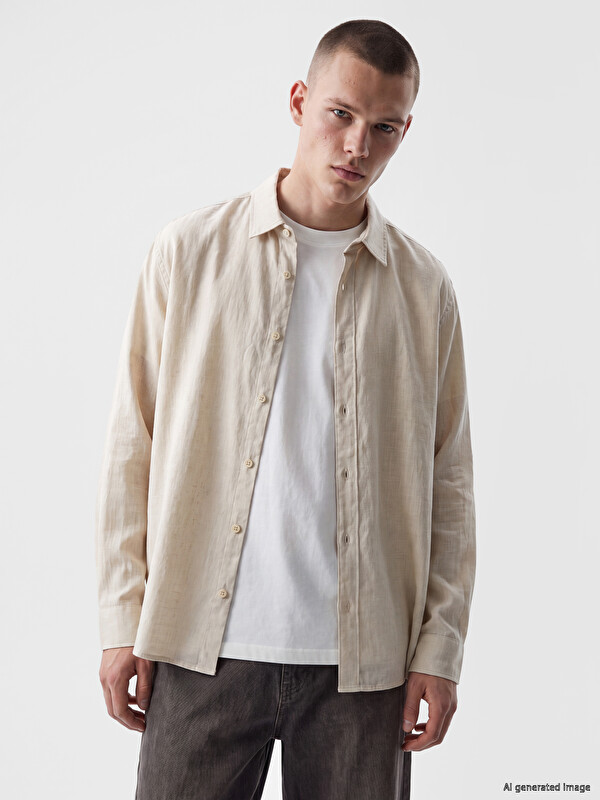 XSIDE Regular Fit Dobby Men's Shirt