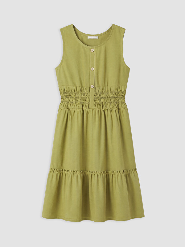 LCW Kids Girl Green Dress