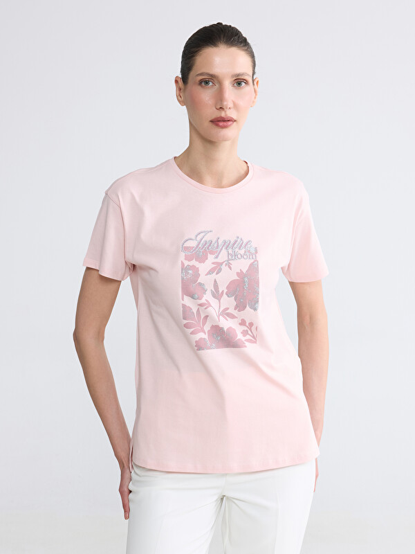 LCW EVERYDAY Crew Neck Printed Women's T-Shirt