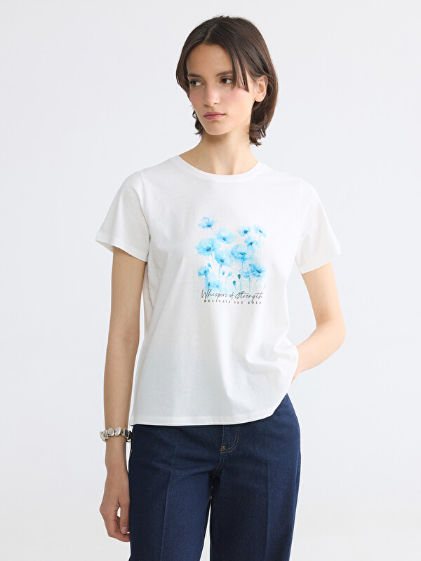 LCW EVERYDAY Woman White T-Shirt