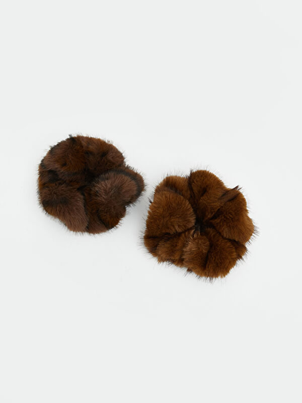 LCW JOY Women's Plush Hair Clip Set 2 Pack