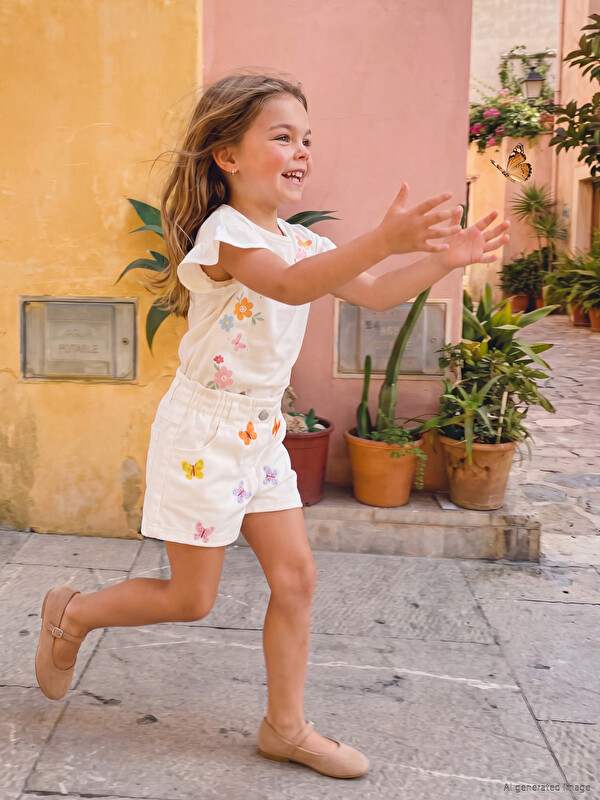 LCW Kids شورت بنى أطفال بنات