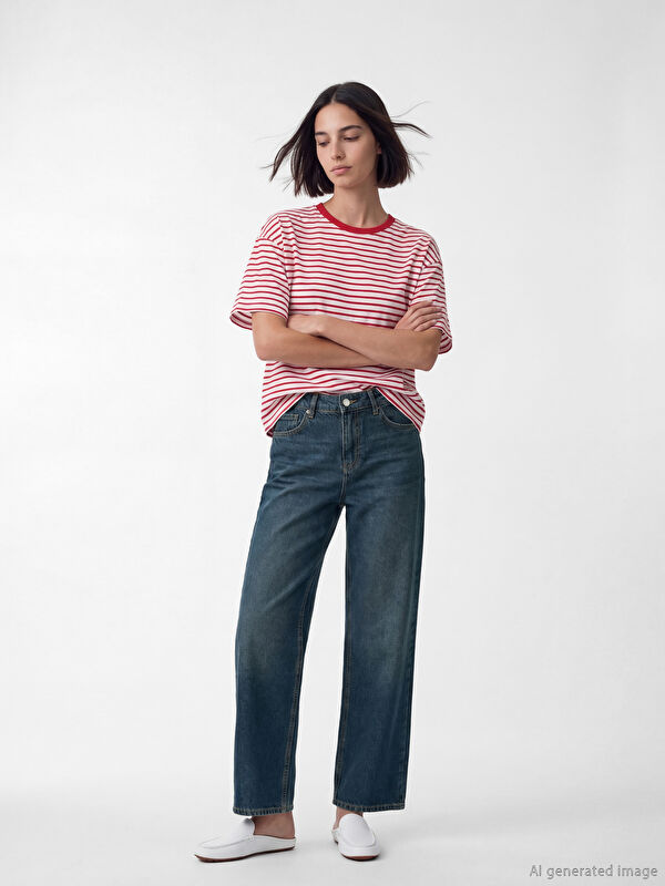LCW Jeans Wideleg Kadın Jean Pantolon	