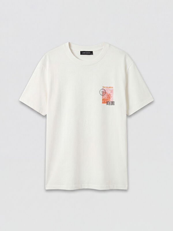 LCW Vision Crew Neck Tokyo Printed Women's T-Shirt