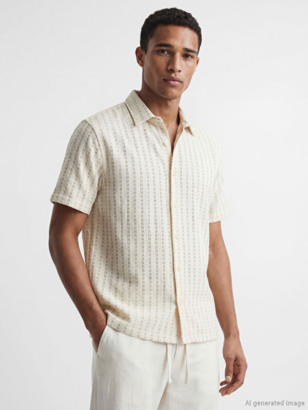 LCW Vision Regular Fit Çizgili Erkek Gömlek