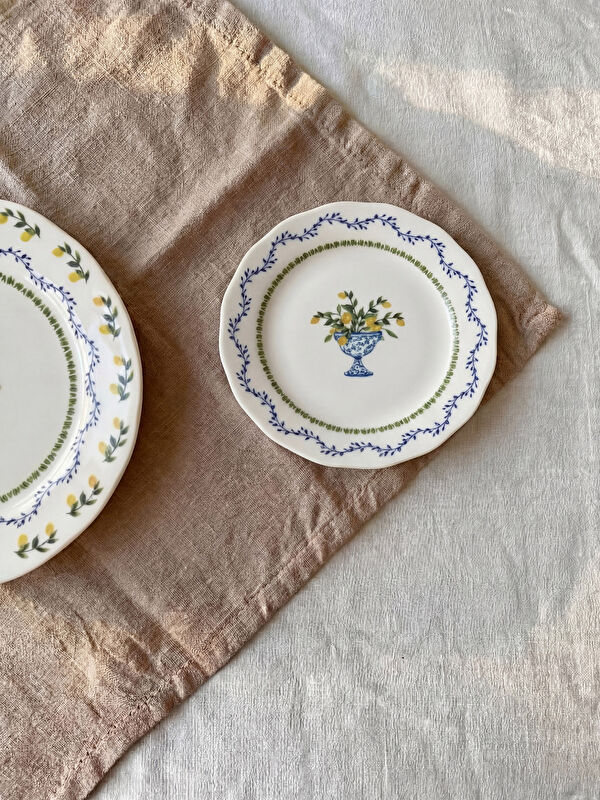 LCW HOME Desenli Porselen Pasta Tabağı 21 cm