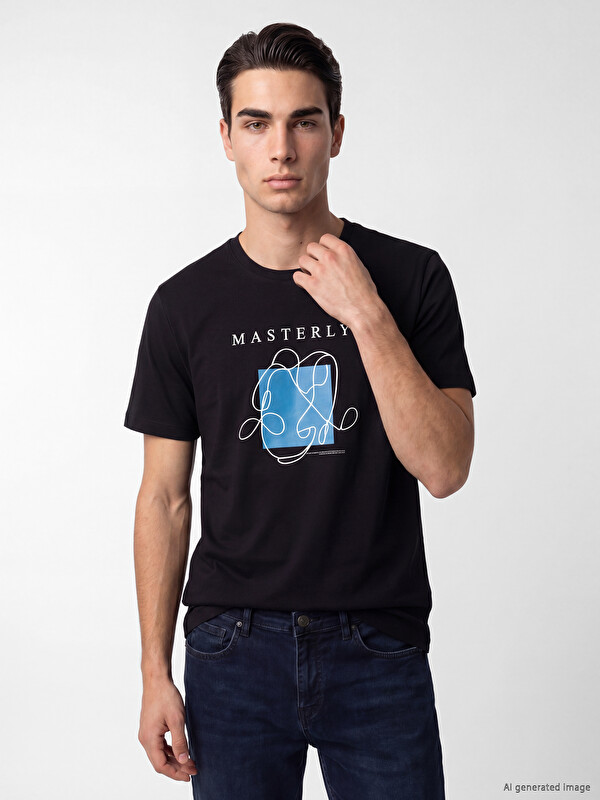 XSIDE Crew Neck Printed Men's T-Shirt