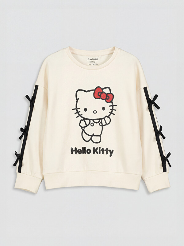 LCW Kids Hello Kitty Baskılı Kız Çocuk Sweatshirt