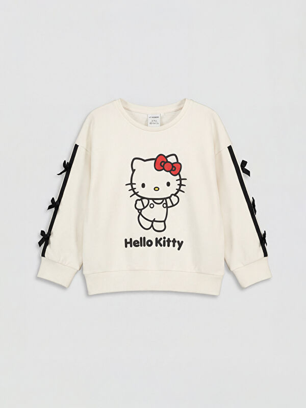 LCW Kids Hello Kitty Baskılı Kız Çocuk Sweatshirt