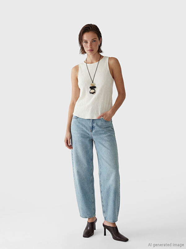 LCW Jeans Balloon Fit Kadın Jean Pantolon