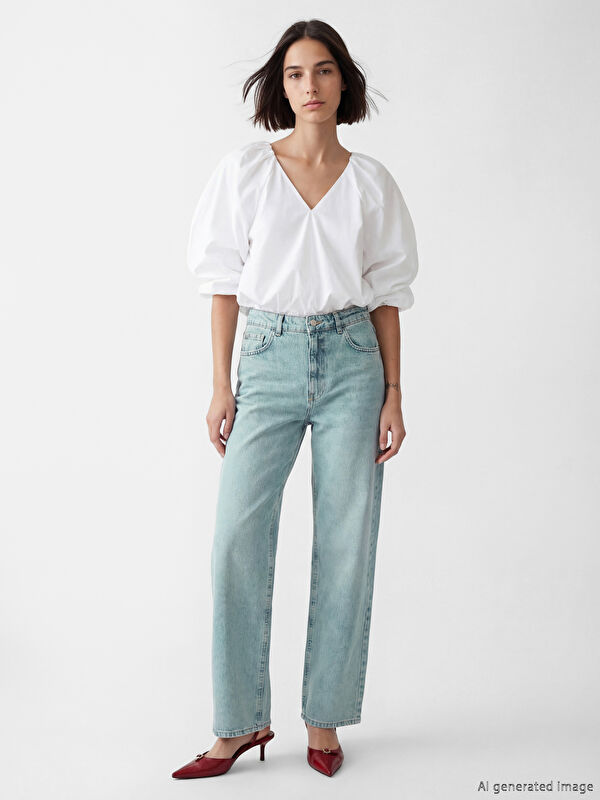 LCW Jeans Straight Fit Kadın Jean Pantolon