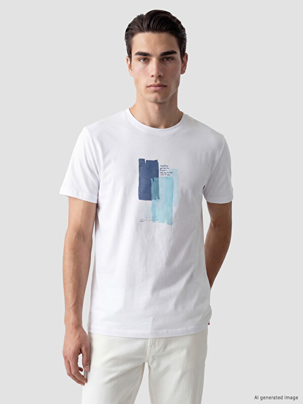 XSIDE Crew Neck Printed Men's T-Shirt