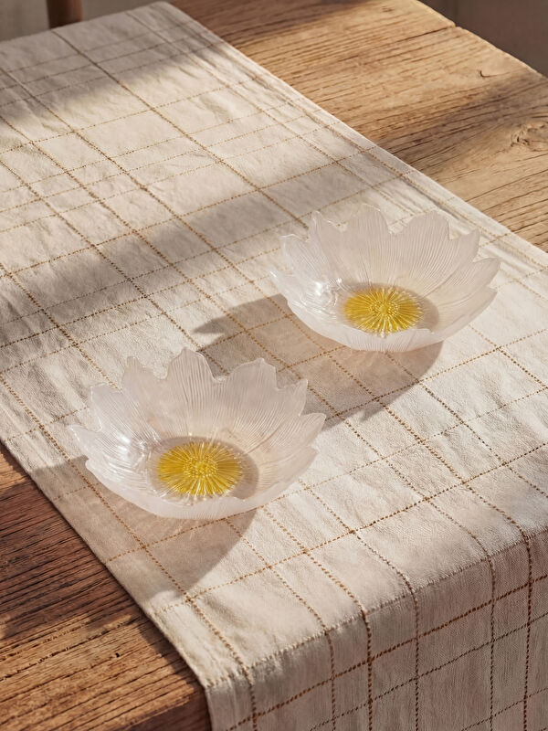 LCW HOME Floral Print Glass Bowl 2-Pack