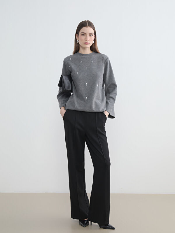 LCW Modest Beli Lastikli Soft Touch Kadın Eşofman Altı