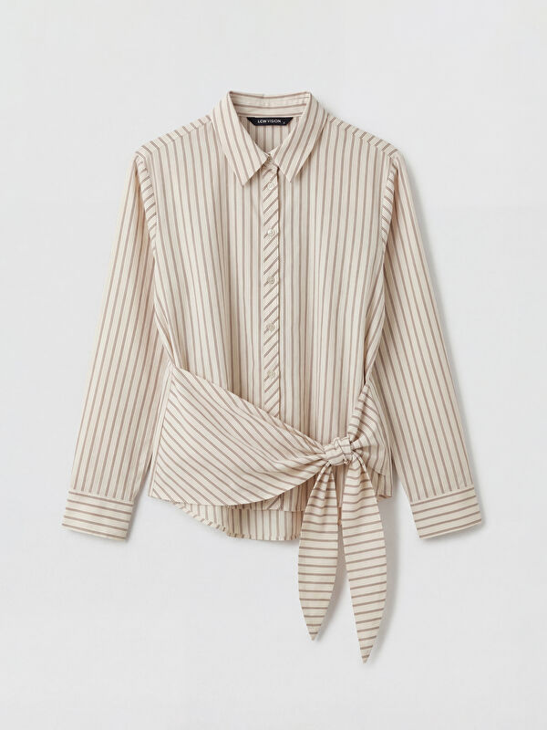 LCW Vision Striped Poplin Women's Shirt