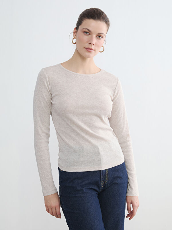 LCWAIKIKI Basic Bisiklet Yaka Kadın Body	