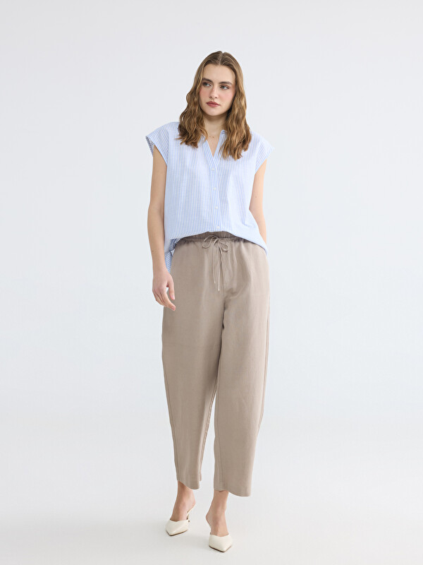 LC WAIKIKI Elastic Waist Loose Fit Women's Trousers