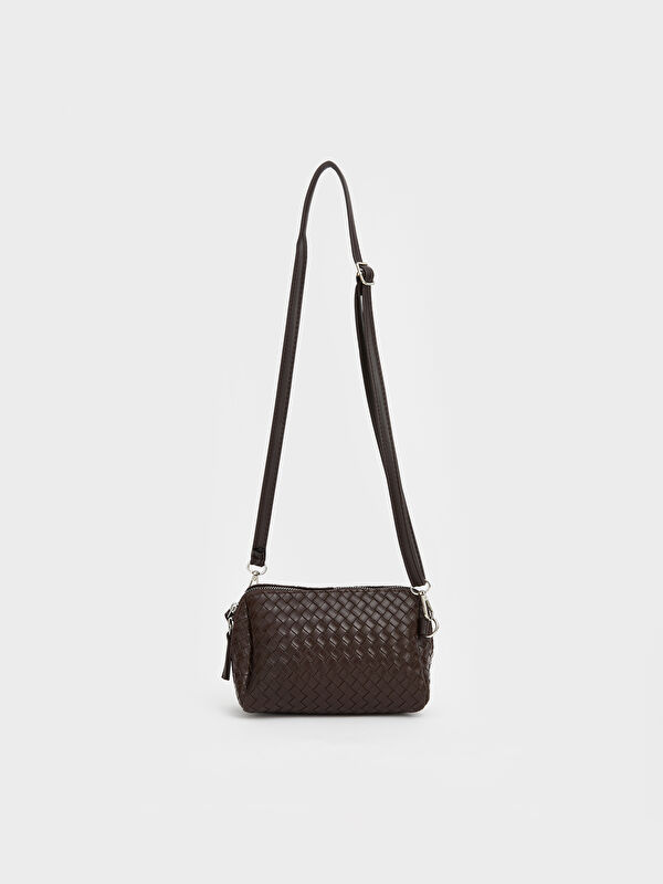 LCW ACCESSORIES Fermuarlı Örgü Desenli Kadın Kol Çantası
