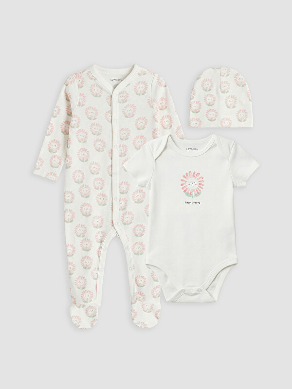 LCW Kids Baby Girl Ecru Newborn Set