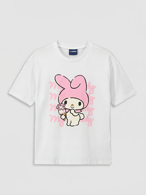 LCW Kids Crew Neck My Melody Licensed Girls' T-Shirt