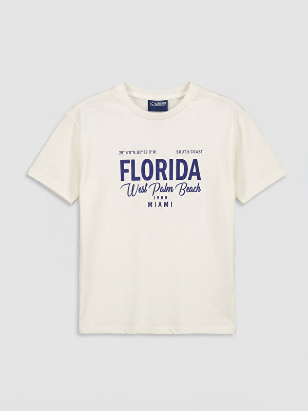 LCW Kids Florida Printed Girls' T-Shirt