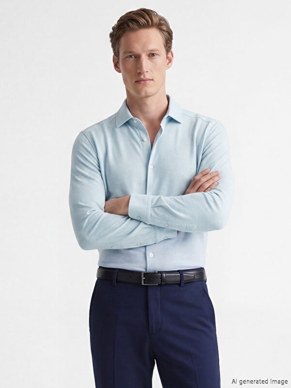 SOUTHBLUE Slim Fit Erkek Oxford Gömlek