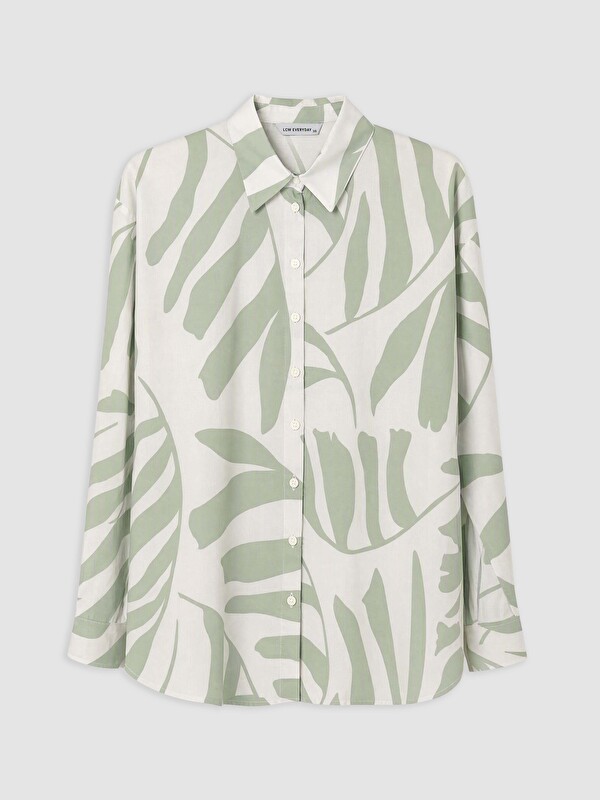 LCWAIKIKI Classic Shirt Collar Patterned Women's Shirt