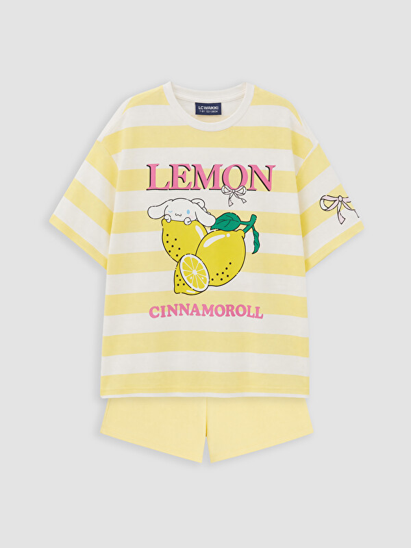 LCW Kids Cinnamoroll Baskılı Kız Çocuk Takım