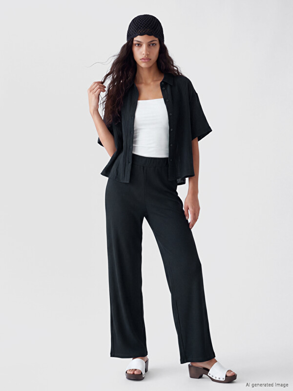 XSIDE Elastic Waist Women's Trousers