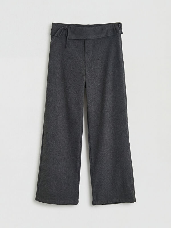 LCW Kids Geniş Paça Kız Çocuk Gabardin Pantolon