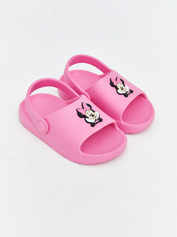 LCW STEPS Minnie Mouse Baskılı Kız Bebek Terlik