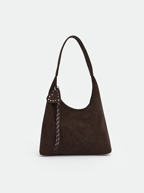 LCW ACCESSORIES Süet Görünümlü Kadın Omuz Çantası