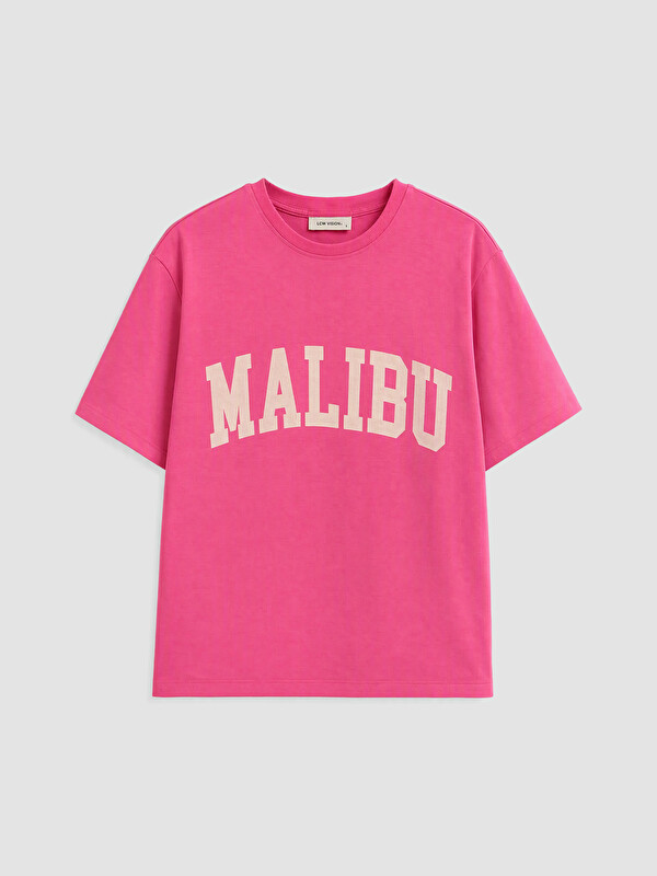 LCW Vision Printed %100 Cotton Oversize Women's T-Shirt