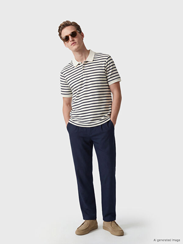 LCW Vision Regular Fit Gabardin Erkek Pileli Pantolon