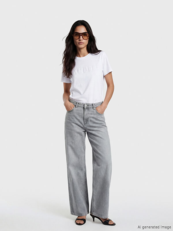LCW Jeans Wideleg Kadın Jean Pantolon
