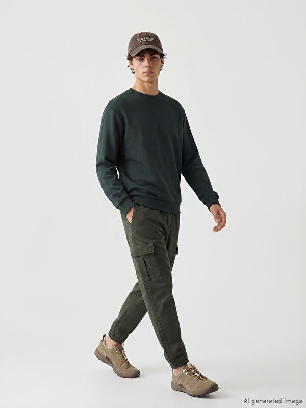 XSIDE Standart Kalıp Gabardin Erkek Kargo Pantolon
