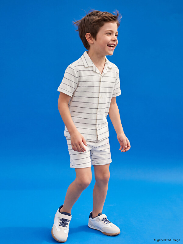 LCW Kids Çizgili Erkek Çocuk Takım