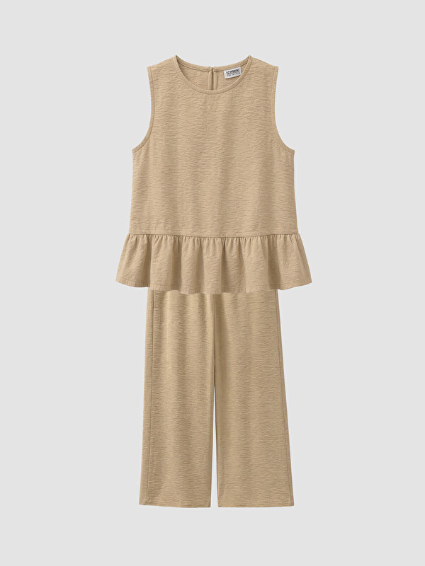 LCW Kids Ruffle Detailed Girls' Set