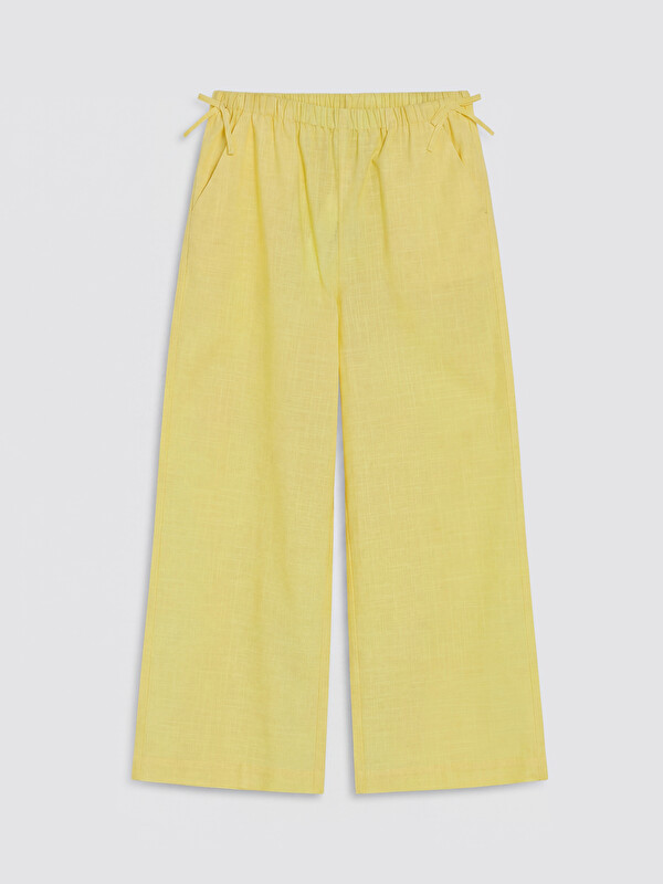 LCW Kids Wideleg Girls' Poplin Trousers