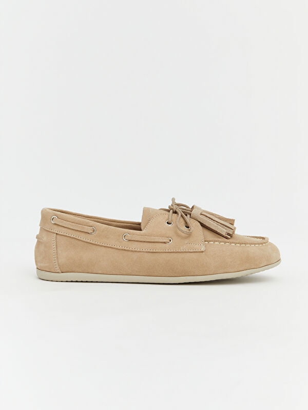 Lcw Steps Kahverengi Lcw Steps Süet Kadın Loafer Ayakkabı