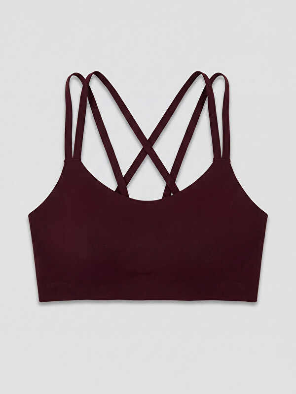 KOOR SPORT Женщины Бордовый Спортивный бюстгальтер и спортивный бюстье