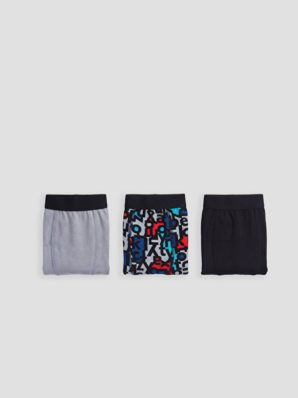 LCW Kids Desenli Erkek Çocuk Boxer 3'lü