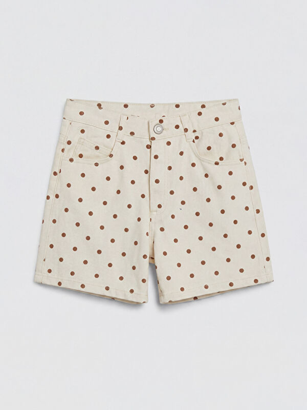 LCW Kids Kız Çocuk Gabardin Şort