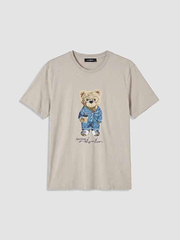 LC WAIKIKI Regular Fit Teddy Baskılı Erkek Pijama Takım