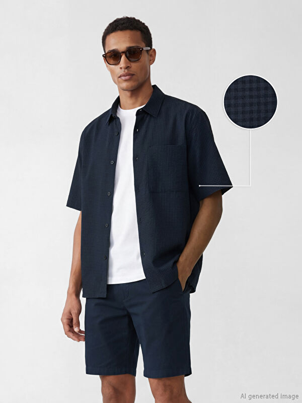 LCW Vision Regular Fit Kareli Erkek Gömlek