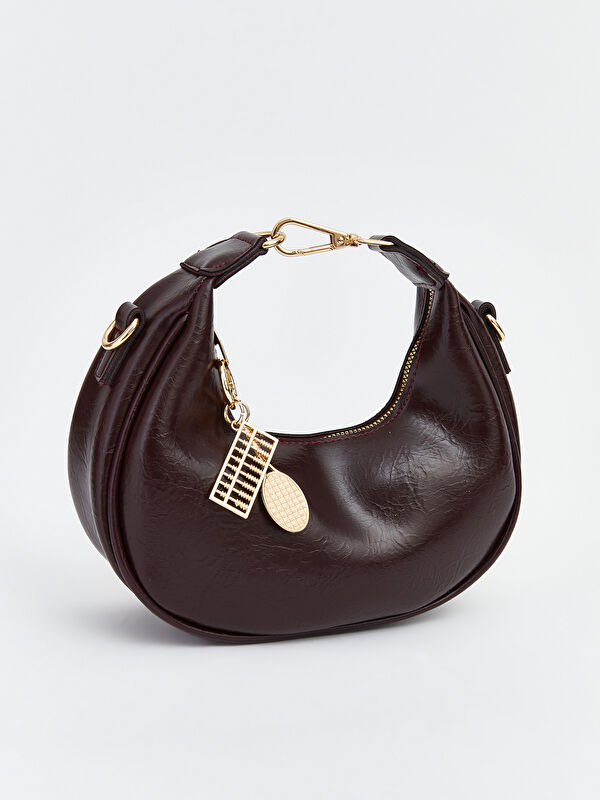 LCW ACCESSORIES Deri Görünümlü Kadın Moon Çanta