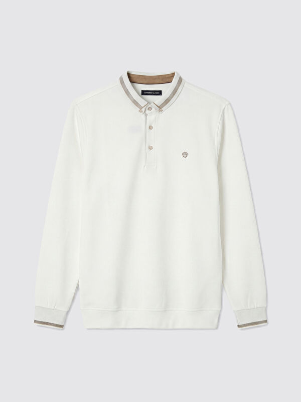 LCWAIKIKI Classic Polo Yaka Erkek Sweatshirt