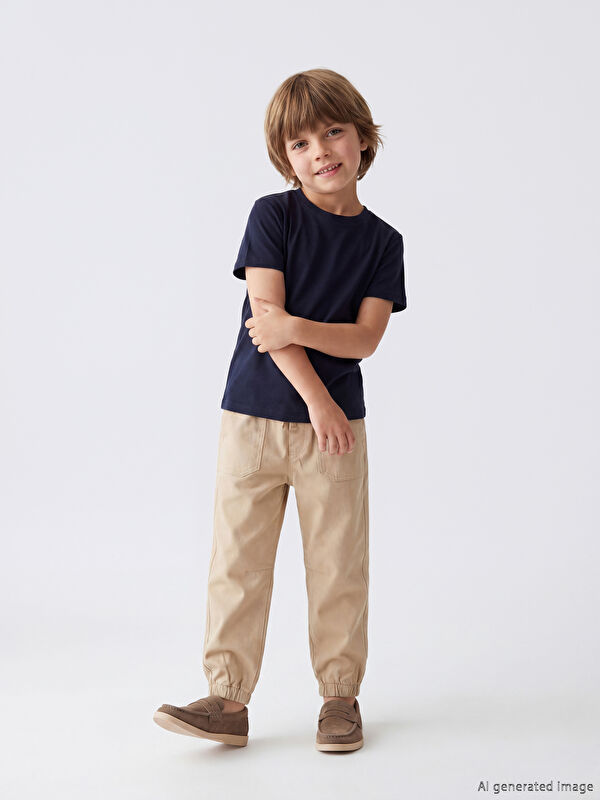 LCW Kids Beli Lastikli Erkek Çocuk Jogger Pantolon