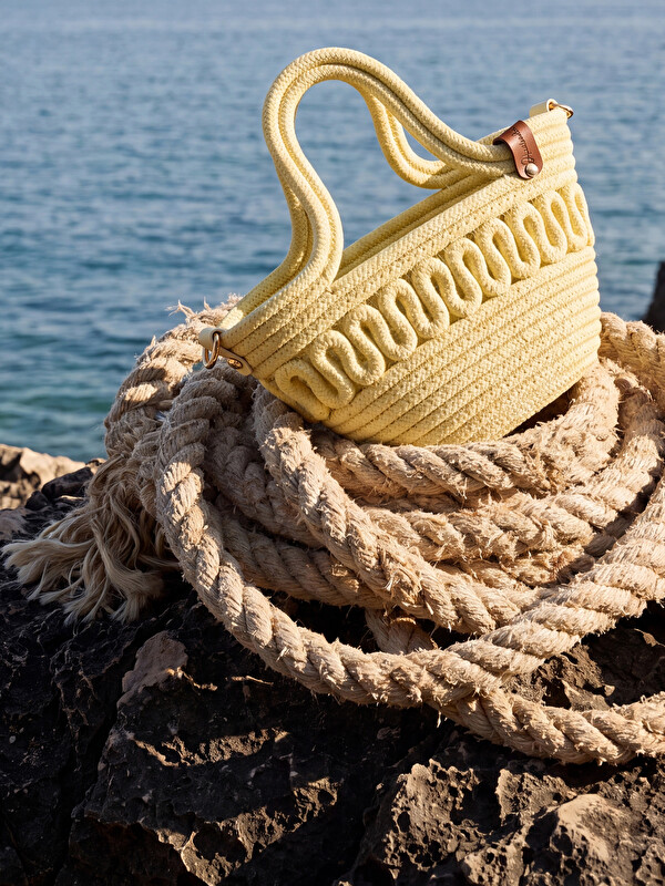 LCW ACCESSORIES Women's Straw Beach Bag