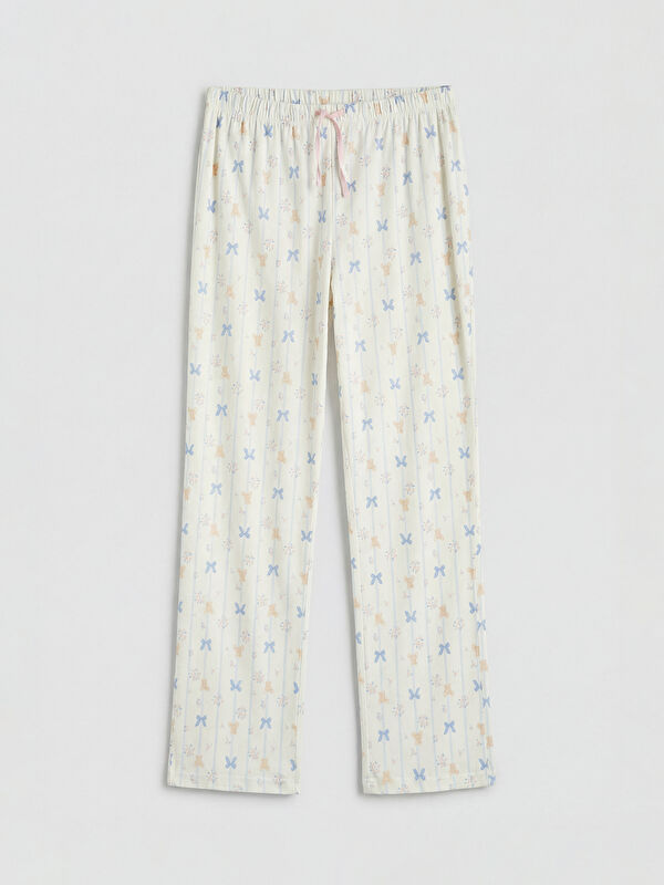 LCW DREAM Fiyonk Baskılı Hamile Pijama Altı